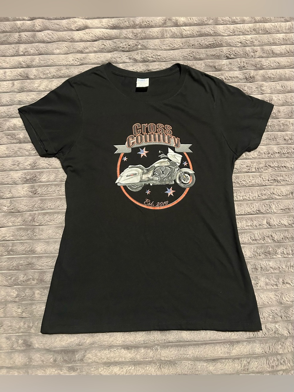 Port & Company Victory Cross Country Motorcycle Graphic T-Shirt